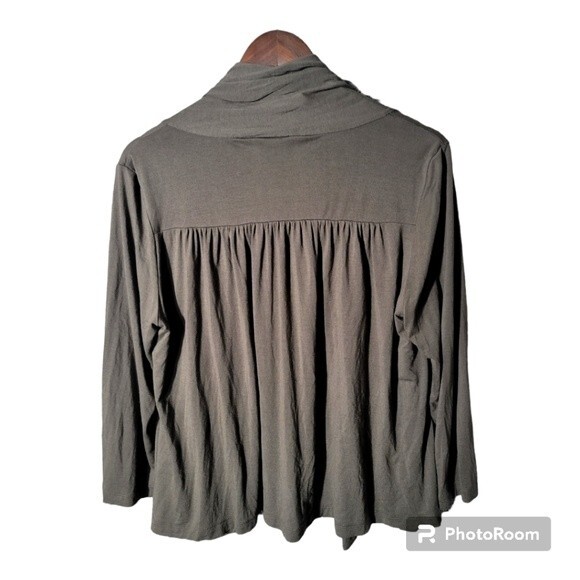 Banana Republic Swing Draper Open Front Knit Cardigan Womens Sz Large - Picture 2 of 10